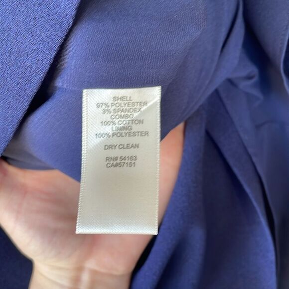 Eliza J Ruffle Trim Sleeveless Crepe Dress Size 12 - Picture 5 of 9